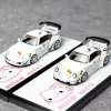 Flame 1:64 Porsche luminous RWB 964 kitty alloy car model