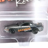 Auto Star Grannas Racing 1994 Supra Dark Gray 1/64 Diecast Car Toys Rubber Tires