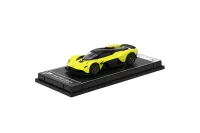 PosterCars H12 – Aston Martin Valkyrie with Acrylic Box (Lime Essence) 1:64 Diecast Car Model