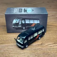 MASDI 1/64 Scale Toyota Coaster Bus Black Diecast Car Model Toy