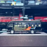 MASDI 1/64 Scale Toyota Coaster Bus Black Diecast Car Model Toy