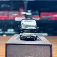 MASDI 1/64 Scale Toyota Coaster Bus Black Diecast Car Model Toy