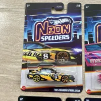 2025 Hot Wheels Neon Speeders Complete Set Of 8