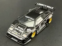 Mini GT 1:64 Lamborghini Countach LB-WORKS Black
