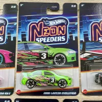 2025 Hot Wheels Neon Speeders Complete Set Of 8