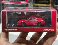 INNO 1/64 Toyota MR2 SW20 Red Diecast Car Model Pop-Up Lights Collectible Gift