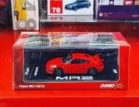 INNO 1/64 Toyota MR2 SW20 Red Diecast Car Model Pop-Up Lights Collectible Gift