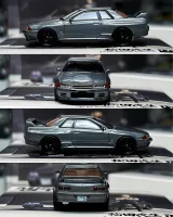 Mini GT 1:64 Nissan Skyline GT-R (R32) Nismo Gunmetal w/ Matsuda Figure