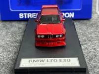 SW 1:64 Red M3 E30 LTO Coupe Racing Sports Model Diecast Collect Car--Supreme#A