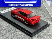 SW 1:64 Red M3 E30 LTO Coupe Racing Sports Model Diecast Collect Car--Supreme#A
