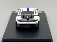 TPC Porsche 911 GT3 RS White & Blue 1/64 scale with Display Case