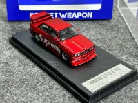 SW 1:64 Red M3 E30 LTO Coupe Racing Sports Model Diecast Collect Car--Supreme#A