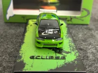 Transcend 1:64 Mitsubishi Green 1995 Eclipse GS FNF Sports Model Diecast Metal