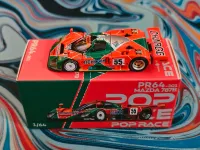 Pop Race 1/64 Mazda 787B Le Mans 1991 Green & Orange - PR64-0301