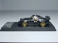 My Model Collect 1:64 Porsche RWB930 Stella Artois Matte Black ⚫