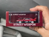 Street Weapon 1:64 LBWK ER34 Openable Hood Edition Metallic Red