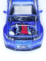 Focal Horizon 1:64 Nissan Skyline GT-R R34 Blue