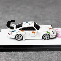 Flame 1:64 Porsche luminous RWB 964 kitty alloy car model