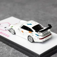 Flame 1:64 Porsche luminous RWB 964 kitty alloy car model
