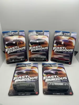 2025 Hot Wheels Silver Series Fast & Furious Villains Set of 5