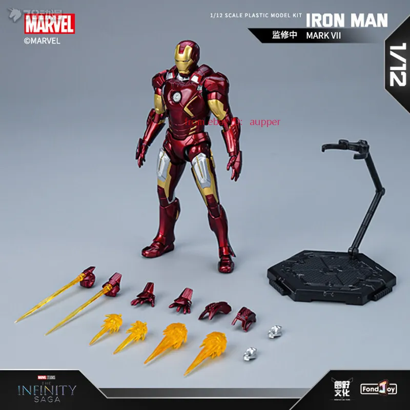 Fondjoy Infinity Saga Series 1/12 Iron Man Mk 7 16cm Model Kit Action Figure