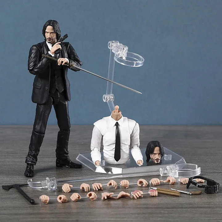 MAF No 212 John Wick Chapter 4 Action Figure (Mafex Replica) hover
