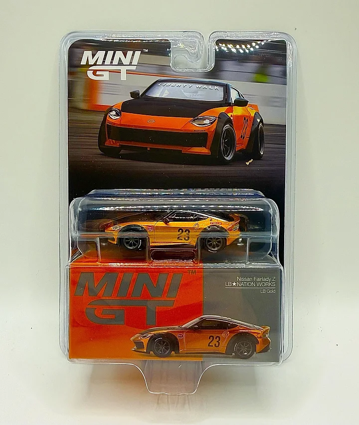 Mini GT 1:64 Nissan Fairlady Z #23 "LB-NATION WORKS" LB Gold hover