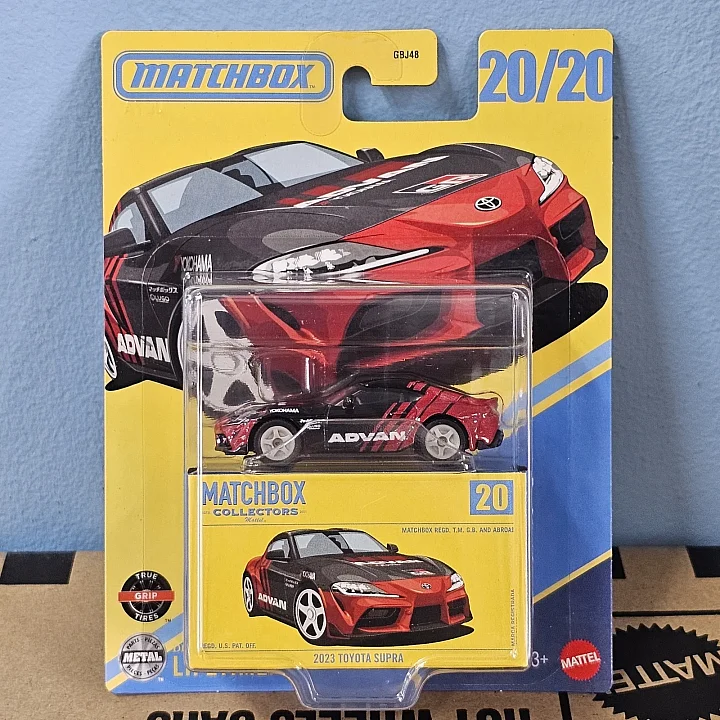 2025 Matchbox Collectors 2023 Toyota Supra 1:64 Diecast Car #20/20 Advan
