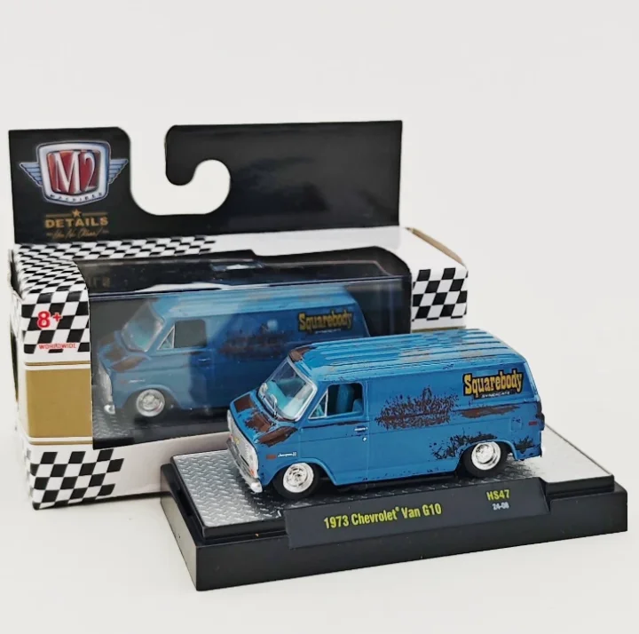 1973 Chevrolet Van G10 1/64 M2 Machines Diecast hover