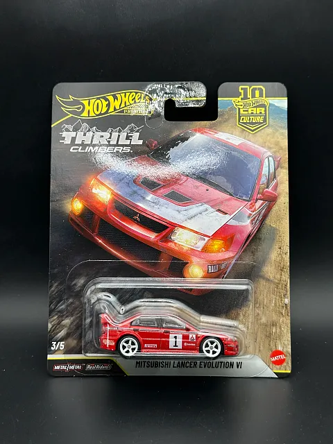 HOT WHEELS - MITSUBISHI LANCER EVOLUTION VI (2026) - CAR CULTURE - THRILL CLIMBERS 3/5