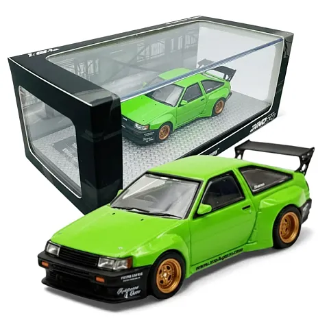 Inno64 1:64 Toyota AE86 Levin Pandem Rocket Bunny Green hover