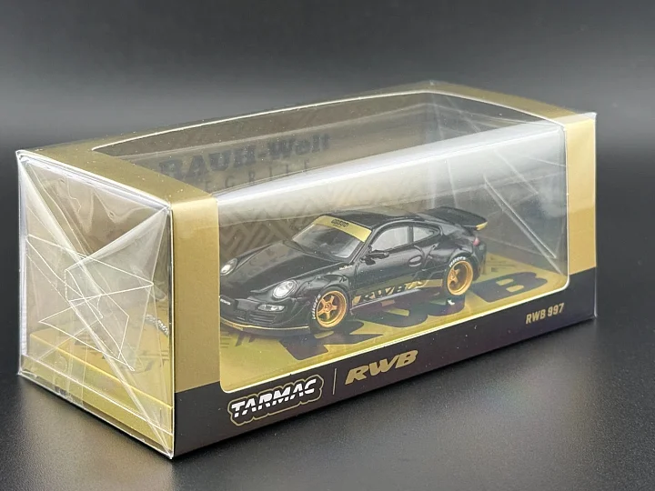 Tarmac Works Porsche RWB 997 Black 1/64 hover