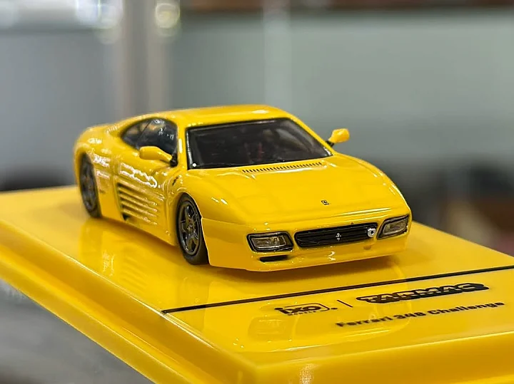 Tarmac Works ROAD64 Yellow Ferrari 348 Challenge hover