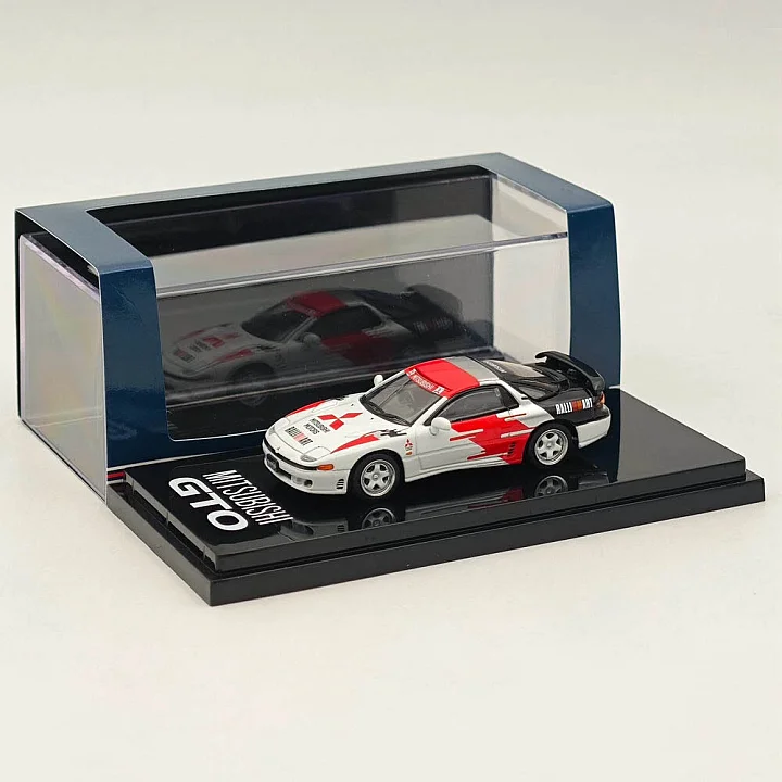 Hobby Japan 1/64 Mitsubishi GTO TWIN TURBO RALLIART White Diecast Model Car hover