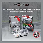 Tarmac Works 1:64 Mitsubishi Lancer GSR Evolution IV Silver