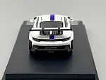 TPC Porsche 911 GT3 RS White & Blue 1/64 scale with Display Case