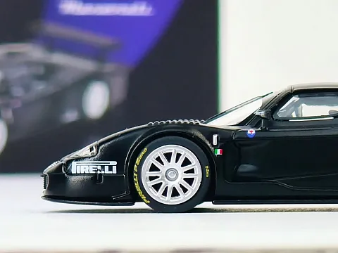 BBR Models 1:64 Maserati MC12 Competizione Test Fiorano 2004 - Matte Black hover