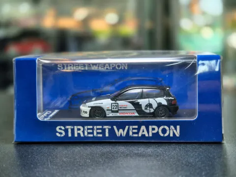 HONDA Civic (EG6) - #22 Red Bull  - black / white - Street Weapon 1:64