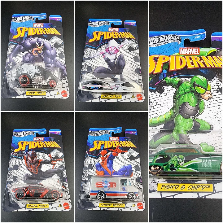 Hot Wheels Silver Series 2026 Spider-Man Entertainment Set hover