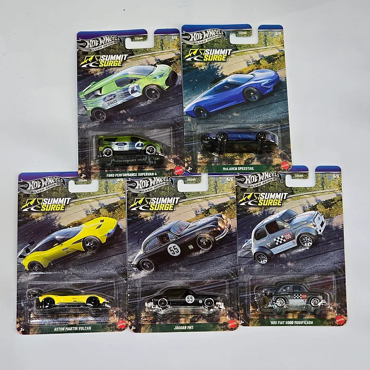 Hot Wheels 2026 Exclusive Silver Series Summit Surge 5pcs Complete Set hover