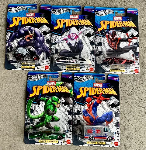 Hot Wheels Silver Series 2026 Spider-Man Entertainment Set