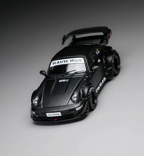 INNO64 1:64 Porsche 964 RWB Widebody Matte Black Diecast hover