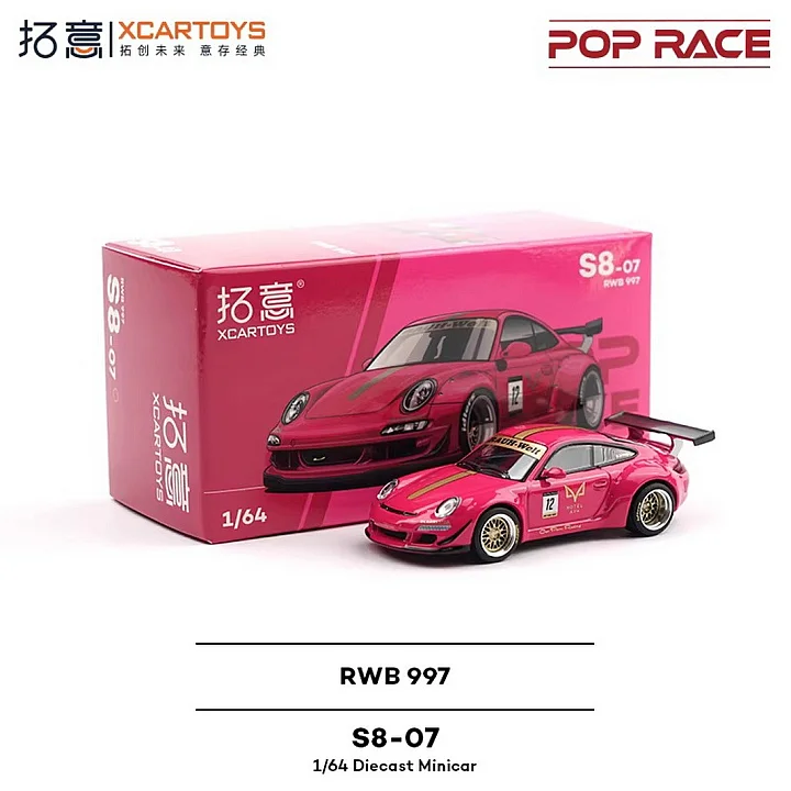 Xcartoys X Poprace 1:64 Porsche 997 Rwb Pink S8-07