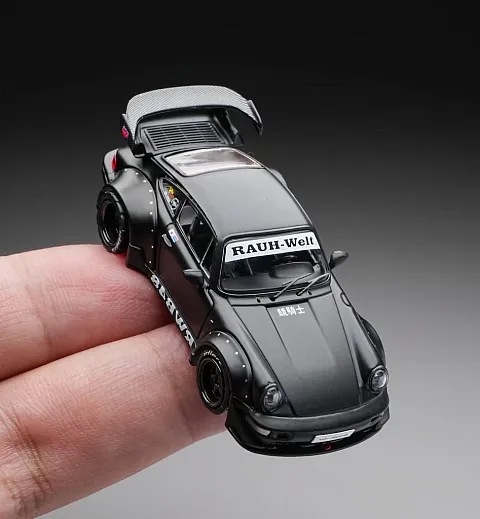 INNO64 1:64 Porsche 964 RWB Widebody Matte Black Diecast