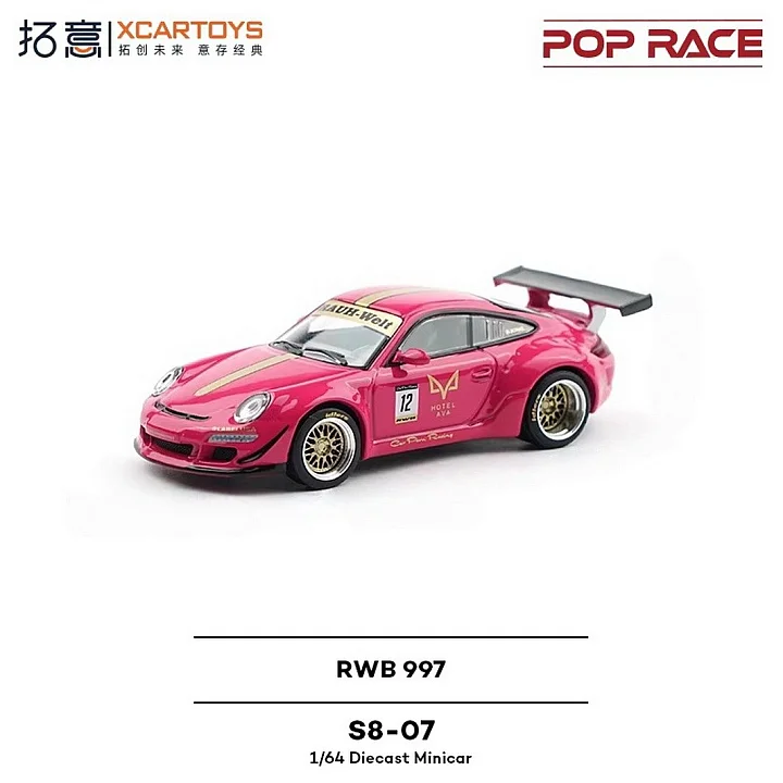 Xcartoys X Poprace 1:64 Porsche 997 Rwb Pink S8-07 hover