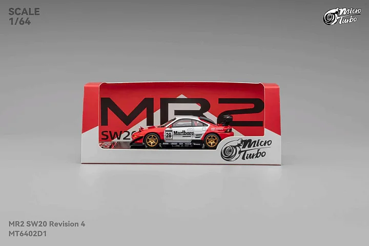 Micro Turbo 1:64 Toyota MR2 SW20 Revision 4 Red Sports