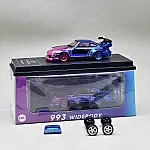 CM Model 1:64 Porsche 993 RWB Widebody Chrome Pink