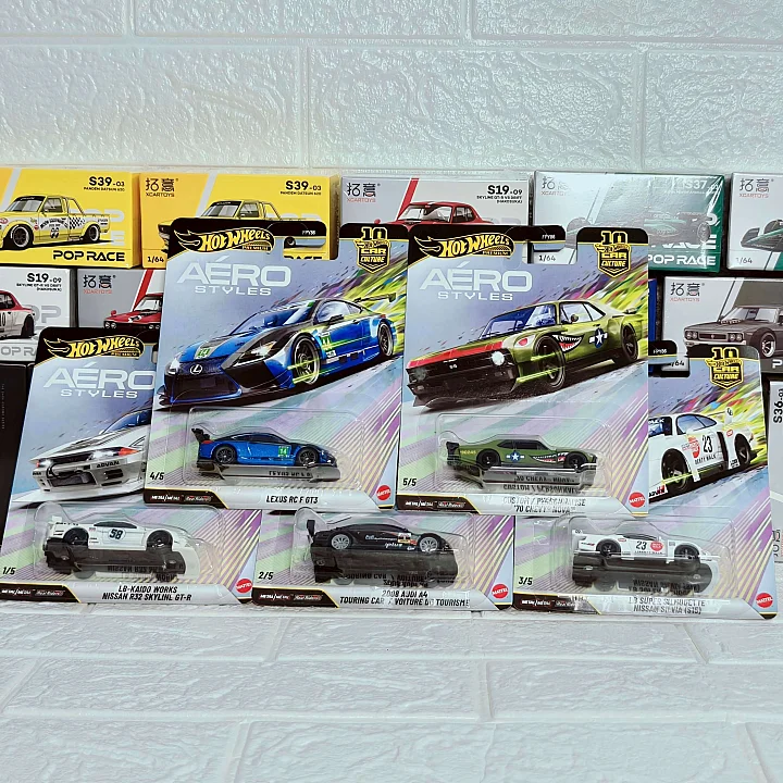 Hot Wheels 2026 Aero Styles 10th Anniversary 5-Car Set hover