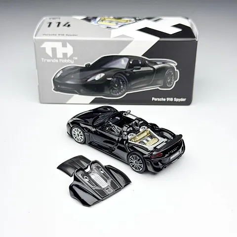 Trends Hobby 1/64 Porsche 918 Spyder #114 Black