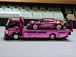 PopRace x XCARTOYS 1:64 Pandem Lotus Elise + Truck Purple Chrome HEC Beijing Exclusive 💜